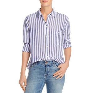 Rails Janelle Womens Striped Button Down Blouse Size L